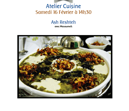 Affiche atelier cuisine