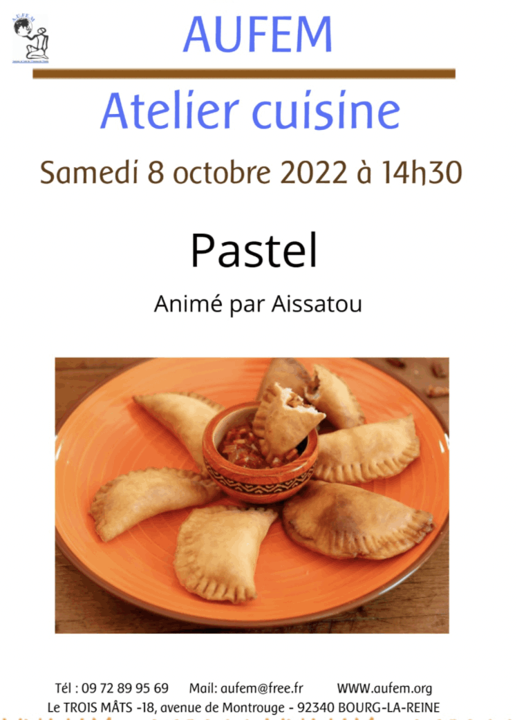 Affiche atelier cuisine